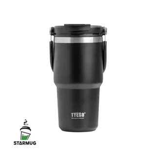 تراول ماگ 600 میل تایسو دو حالته دسته دار مشکی