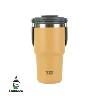 تراول ماگ 600 میل تایسو دو حالته دسته دار خردلی
