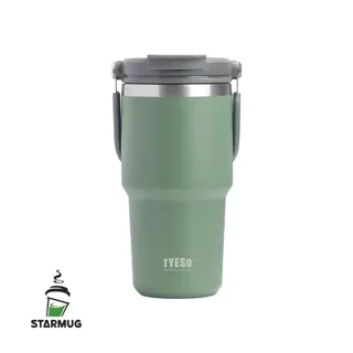 تراول ماگ 600 میل تایسو دو حالته دسته دار سبز